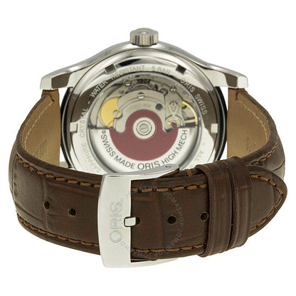 Oris, Classic Date Silver Dial Brown Leather Men's Watch