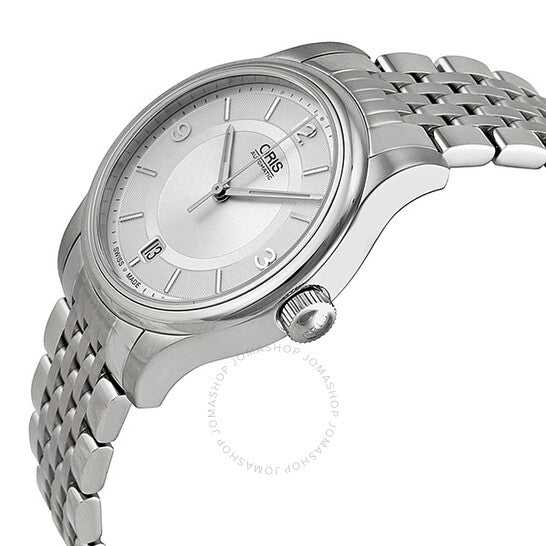 Oris, Classic Date Silver Dial Stainless Steel Men's Watch