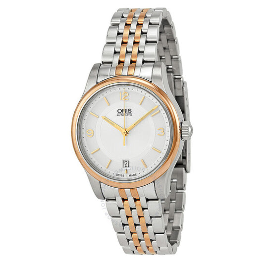 Oris, Classic Date Silver Dial Two-Tone Stainless Steel Men's Watch
