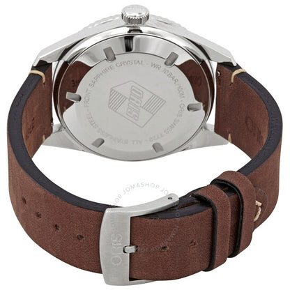 ساعة أوريس دايفرز أوتوماتيكية للرجال بمينا أخضر