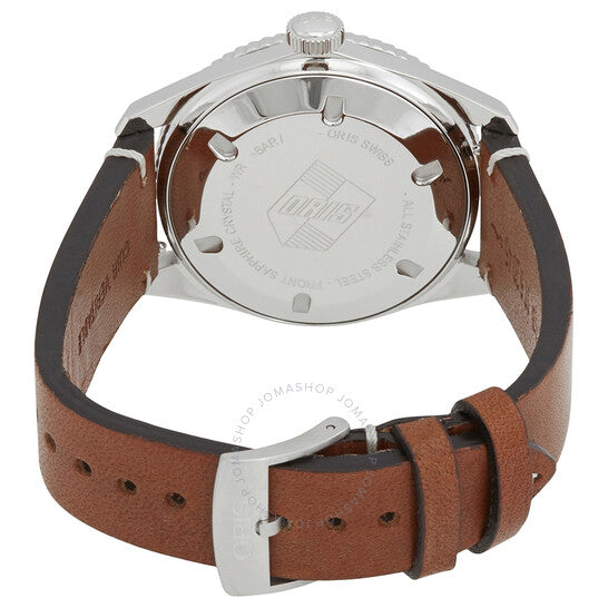 ساعة أوريس دايفرز سيكستي فايف أوتوماتيكية للرجال بمينا أزرق