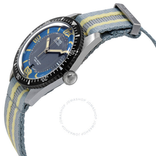 ساعة أوريس دايفرز سيكستي فايف أوتوماتيك للرجال 733-7707-4065LBLFS