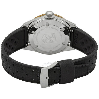 ساعة أوريس دايفرز سيكستي فايف أوتوماتيكية للرجال بمينا أخضر