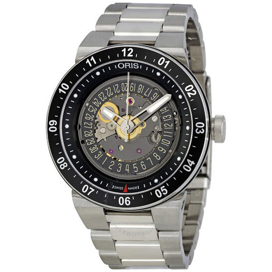 Oris, Men's Williams F1 Team Skeleton Date Automatic Watch 733-7613-4114MB