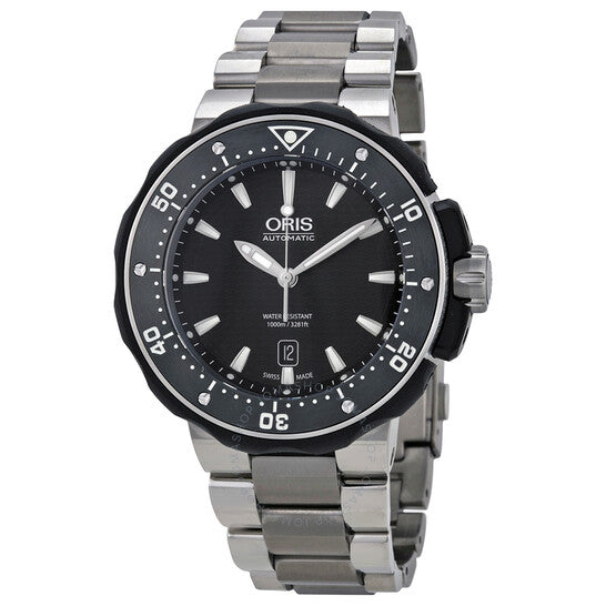 Oris, Pro Diver Black Dial Titanium Men's Watch 733-7682-7154MB