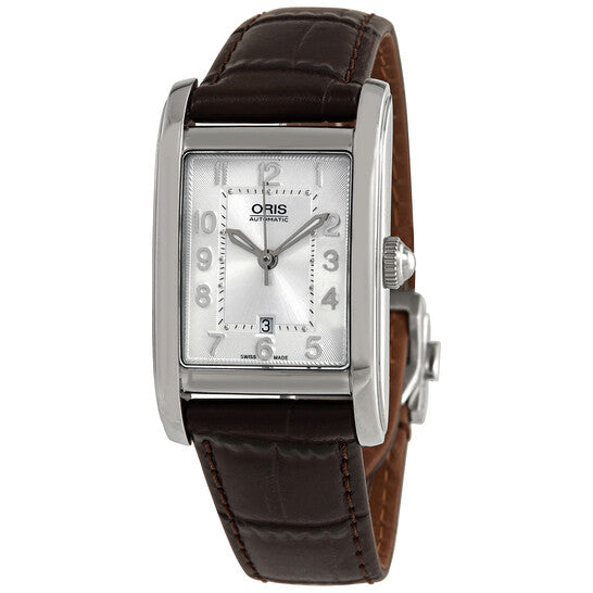 Oris, Rectangular Automatic Silver Dial Ladies Watch