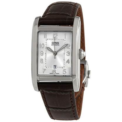 Oris, Rectangular Automatic Silver Dial Ladies Watch
