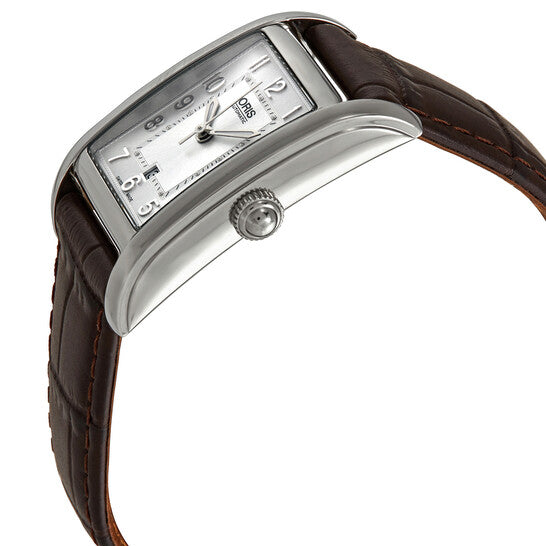 Oris, Rectangular Automatic Silver Dial Ladies Watch