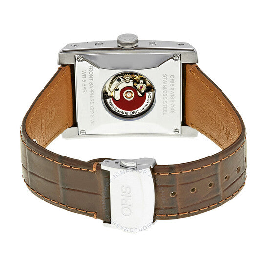 Oris, Rectangular Automatic Silver Dial Men's Watch 582-7658-4061LS