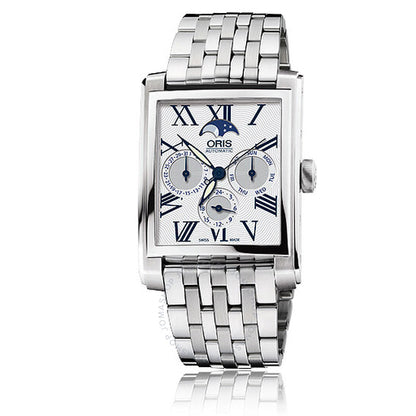 Oris, Rectangular Automatic Silver Dial Men's Watch 582-7658-4071MB