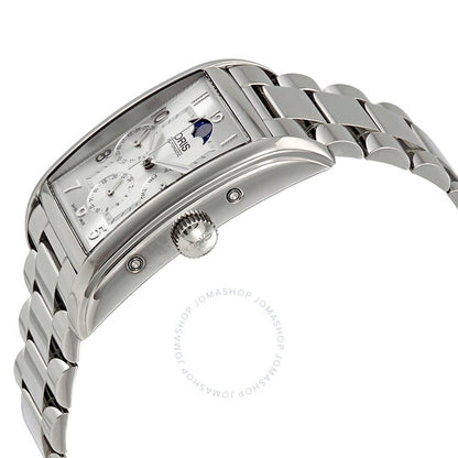 Oris, Rectangular Complication Automatic Silver Dial Men's Watch 582-7694-4061MB