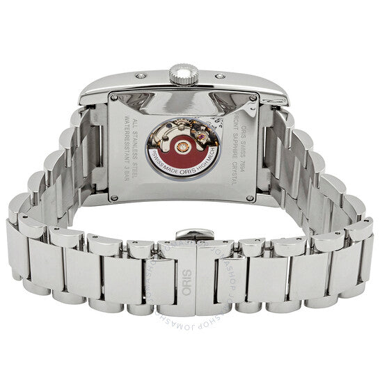 Oris, Rectangular Complication Automatic Silver Dial Men's Watch 582-7694-4061MB