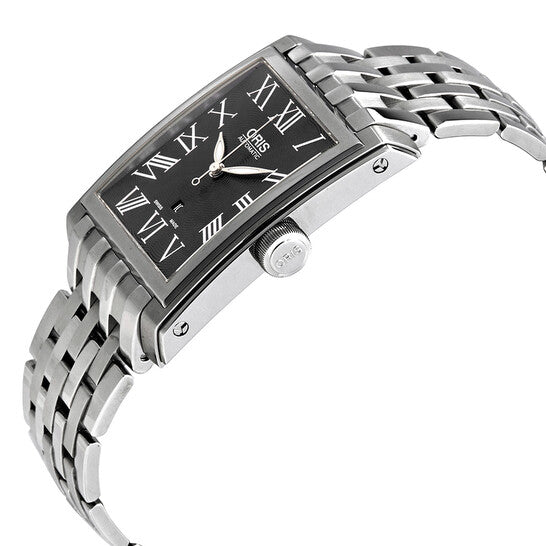 ساعة أوريس الرجالية الأوتوماتيكية ذات التاريخ المستطيل