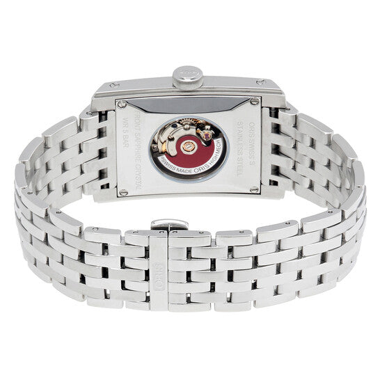 ساعة أوريس الرجالية الأوتوماتيكية ذات التاريخ المستطيل