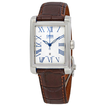 Oris, Rectangular Date Automatic Silver Dial Men's Watch