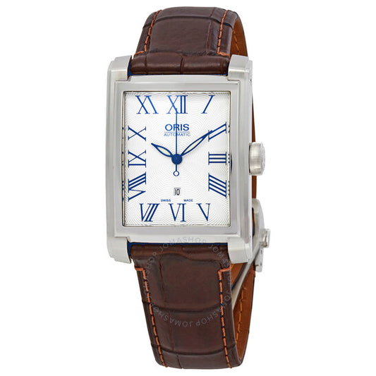 Oris, Rectangular Date Automatic Silver Dial Men's Watch
