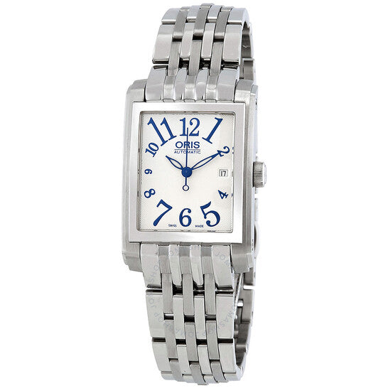 Oris, Rectangular Date Automatic Silver Dial Ladies Watch 561-7656-4061MB
