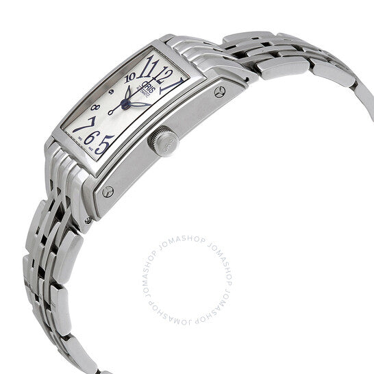 Oris, Rectangular Date Automatic Silver Dial Ladies Watch 561-7656-4061MB