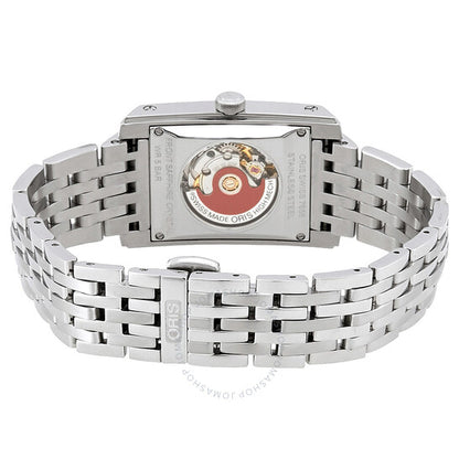 Oris, Rectangular Date Automatic Silver Dial Ladies Watch 561-7656-4061MB