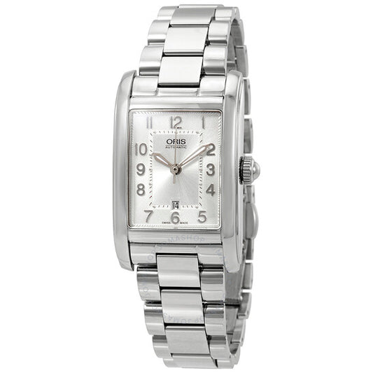 Oris, Rectangular Automatic Silver Dial Ladies Watch