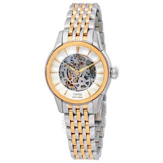Oris, Skeleton Automatic Silver Dial Ladies Watch