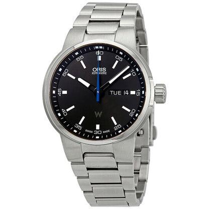 ساعة أوريس ويليامز أوتوماتيكية للرجال بمينا أسود