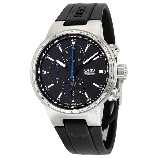 Oris, Williams Chronograph Automatic Black Dial Black Rubber Men's Watch
