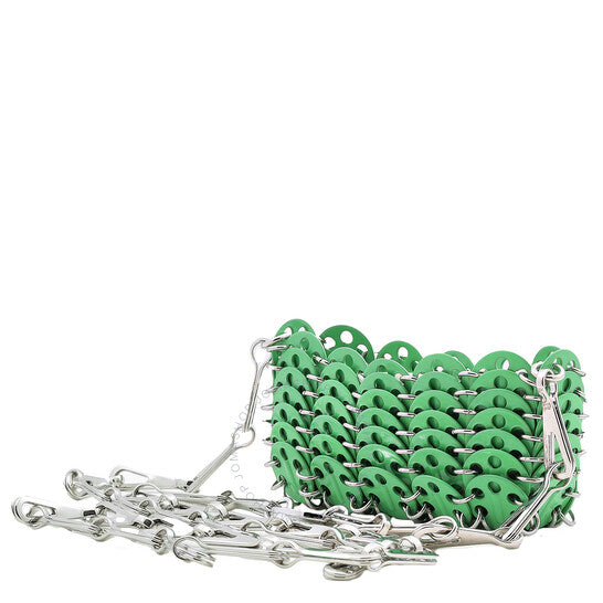 حقيبة كروس صغيرة من باكو رابان، لون أخضر فاتح، ١٩٦٩