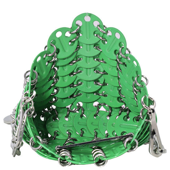 حقيبة كروس صغيرة من باكو رابان، لون أخضر فاتح، ١٩٦٩