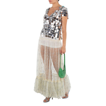 حقيبة كتف باكو رابان "القمر 1969" باللون الأخضر الفاتح