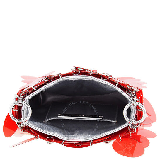 Paco Rabanne, Red Mini Sparkle Discs Shoulder Bag