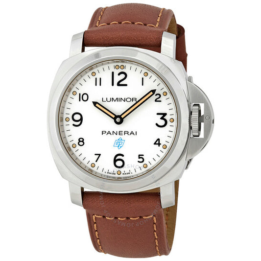 Panerai, Luminor Base Logo 3 Days Acciaio Men's Hand Wound Watch