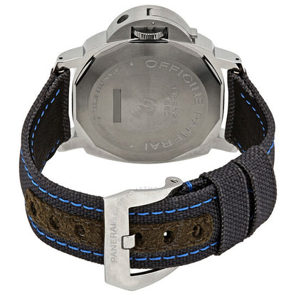 Panerai, Luminor Black Dial Black Canvas Men's Watch