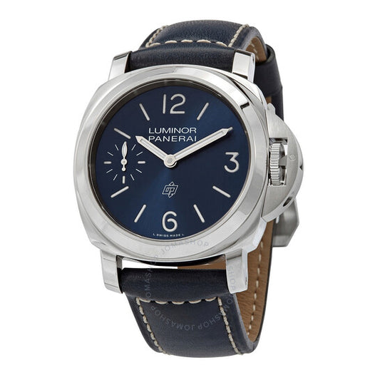 Panerai, Luminor Blu Mare Hand Wind Blue Dial Men's Watch