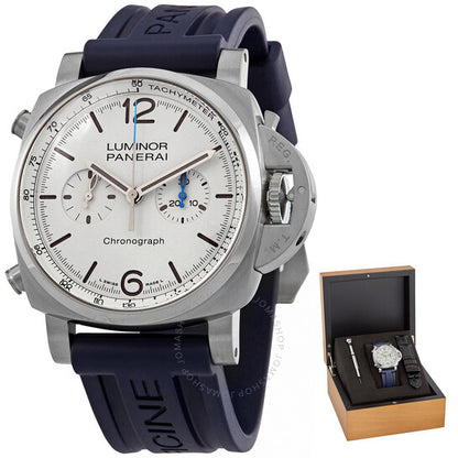 Panerai, Luminor Chronograph Automatic White Dial Men's Watch