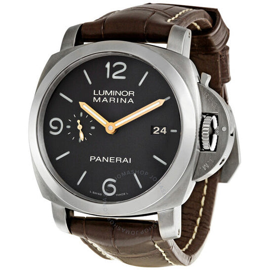 Panerai, Luminor Dark Brown Dial Titanium Men's Watch 00351