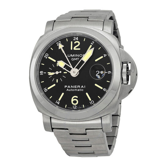 Panerai, Luminor GMT Black Dial Stainless Steel Men's Watch