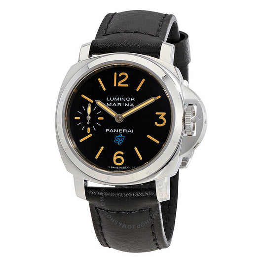 Panerai, Luminor Marina Hand Wound Black Dial Men's Watch