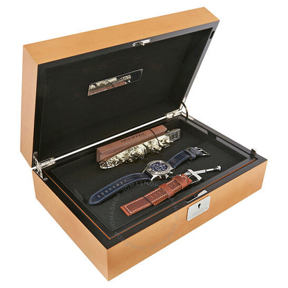 Panerai, Mare Nostrum Acciaio Chronograph Blue Dial Men's Watch