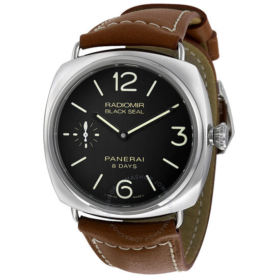 Panerai, Radiomir Black Dial Brown Leather Men's Watch