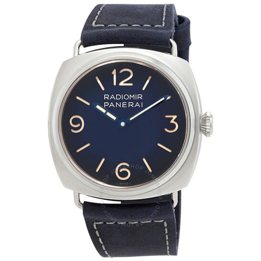Panerai, Radiomir Tre Giorni Hand Wind Blue Dial Men's Watch