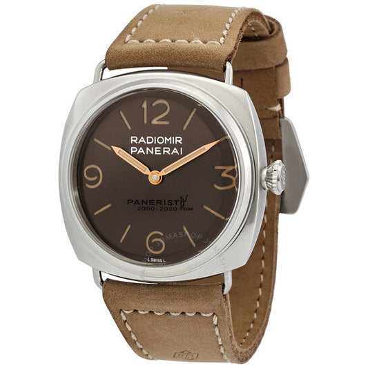 Panerai, Radiomir Venti Hand Wind Brown Dial Men's Watch