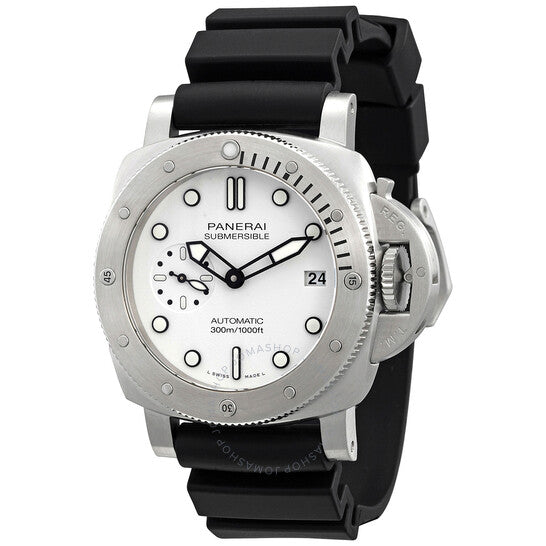 Panerai, Submersible 42mm Bianco Automatic White Dial Men's Watch
