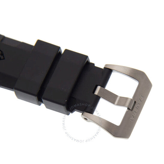 ساعة بانراي للرجال، غواصة، مينا سوداء، مطاط أسود