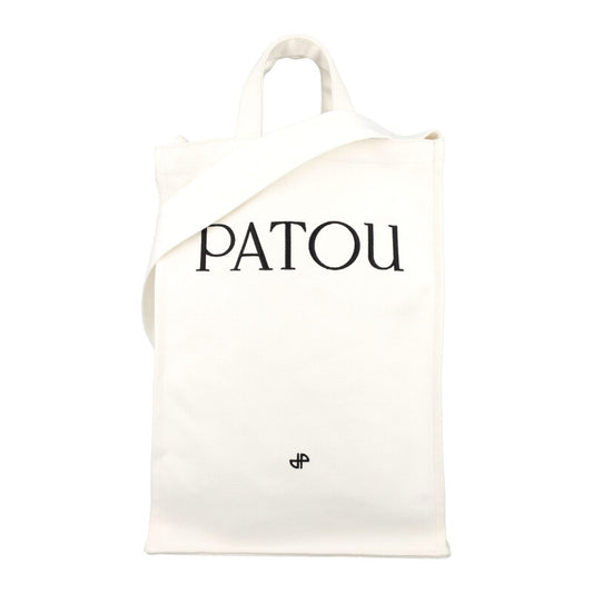 Logo-Printed Cotton Tote Bag — White