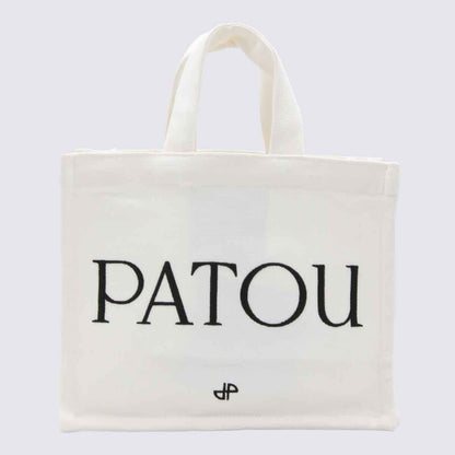White Cotton Small Tote Bag