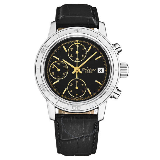 Paul Picot, Chronosport Chronograph Automatic Black Dial Men's Watch