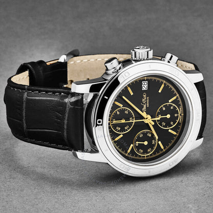 Paul Picot, Chronosport Chronograph Automatic Black Dial Men's Watch