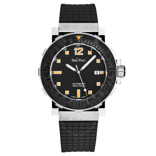 Paul Picot, C-Type Automatic Chronometer Black Dial Men's Watch