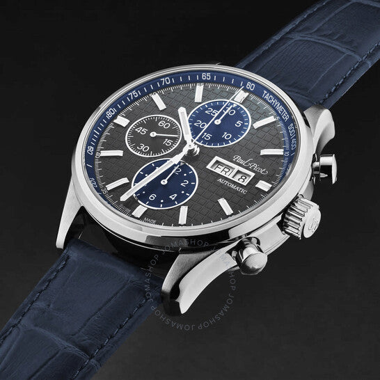 Paul Picot, Gentleman Blazer Chronograph Automatic Grey Dial Men's Watch